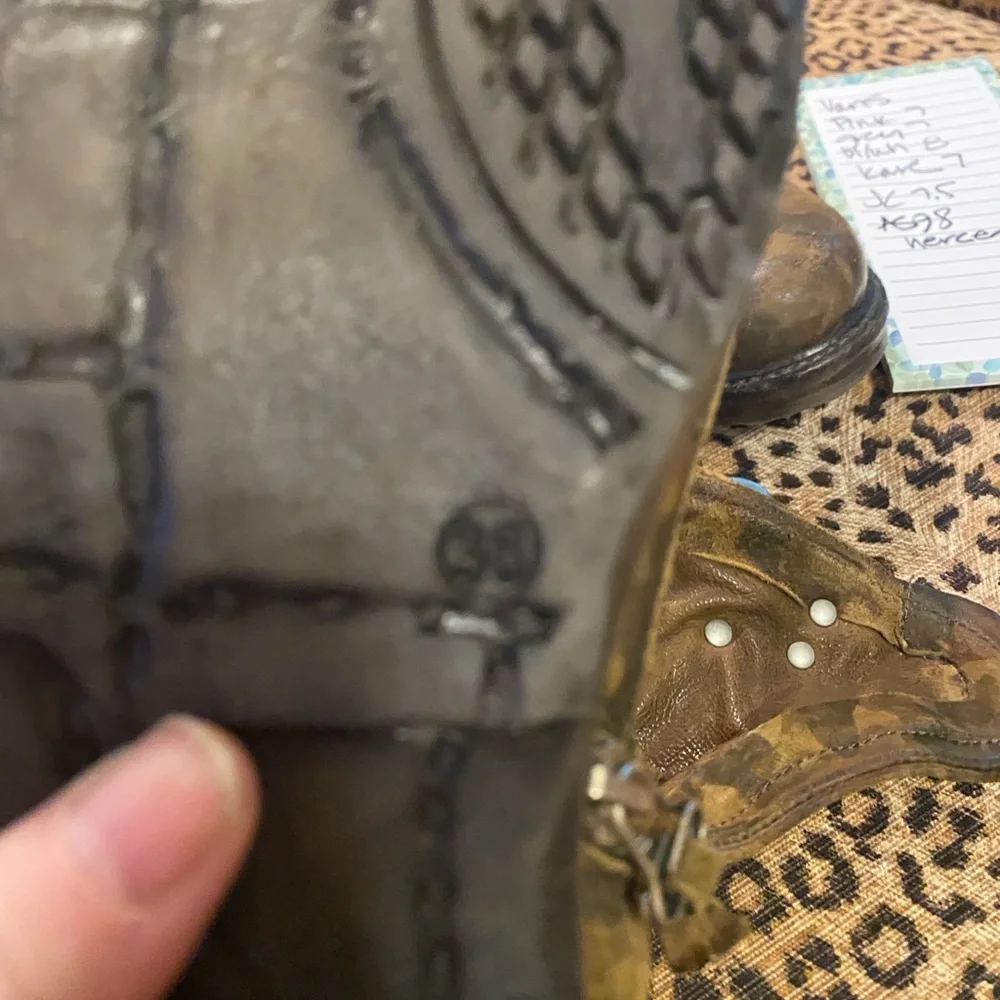 AS98 Camouflage Leather Ankle Boots - Picture 10 of 10
